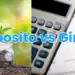 Deposito vs Giro