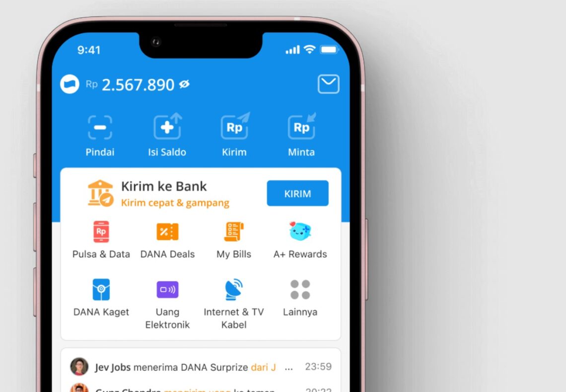Cara membuat akun DANA Bisnis.