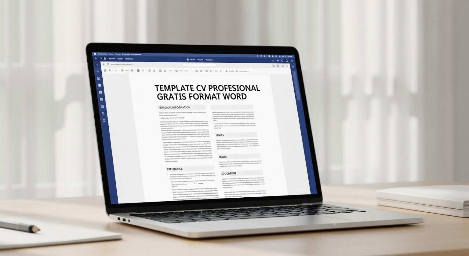 Download Template CV Profesional Gratis Format Word