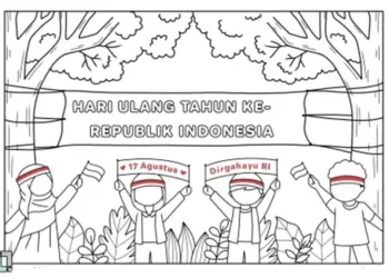 Contoh gambar untuk lomba mewarnai