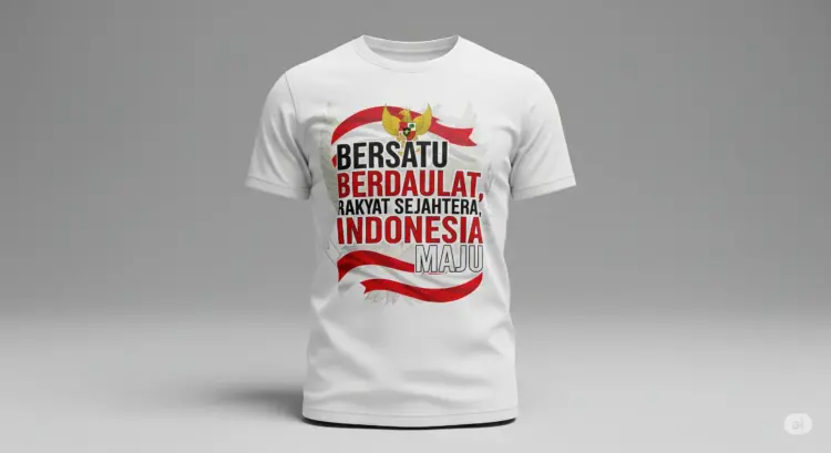Desain kaos HUT RI