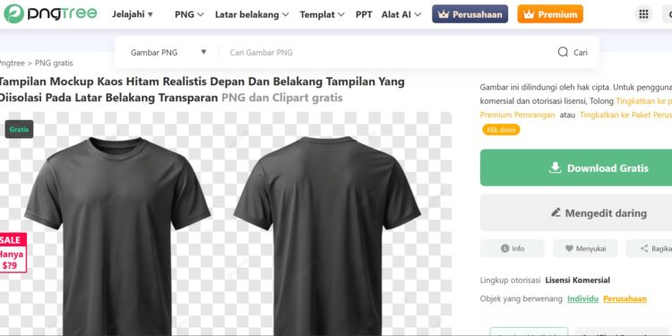 Template Kaos Polos Premium (Resolusi 4K)