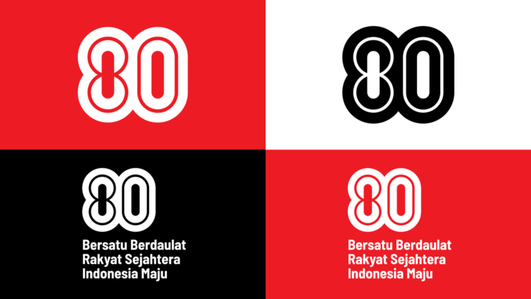logo logo hut ri ke 80