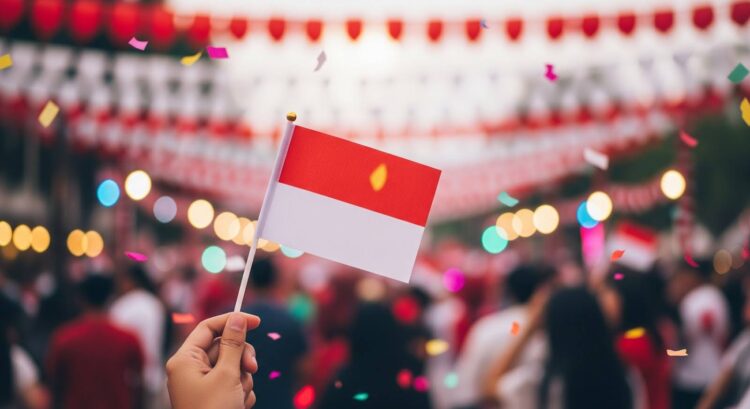 bendera indo di lomba