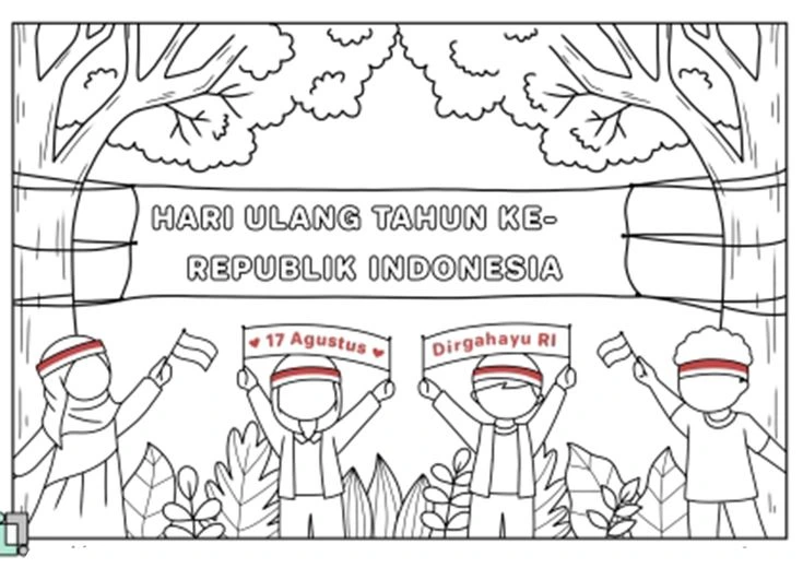 Contoh gambar untuk lomba mewarnai