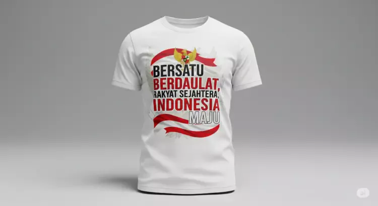 Desain kaos HUT RI