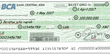 Buku Cek BCA 1