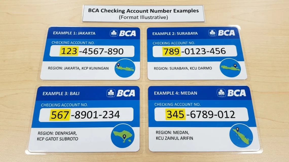 Infografis Format Rekening BCA