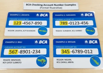 Infografis Format Rekening BCA