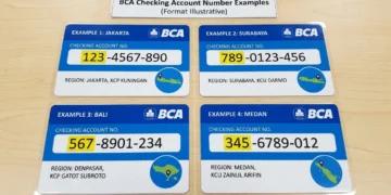 Infografis Format Rekening BCA