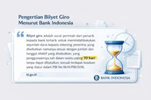 Definisi kadaluarsa bilyet giro dari Bank Indonesia dengan highlight 70 hari