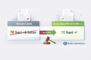 Tabel perbandingan aturan lama dan baru masa berlaku bilyet giro