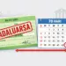 Ilustrasi bilyet giro dengan tanda expired dan kalender 70 hari