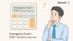  Ilustrasi kalkulator rumus perhitungan dana darurat untuk fresh graduate lajang