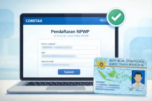Ilustrasi pendaftaran NPWP online melalui portal Coretax DJP 2026
