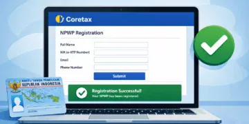 Ilustrasi pendaftaran NPWP online melalui portal Coretax DJP 2026
