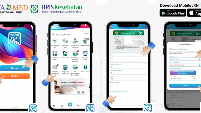 Cara Pindah Faskes BPJS Lewat Mobile JKN