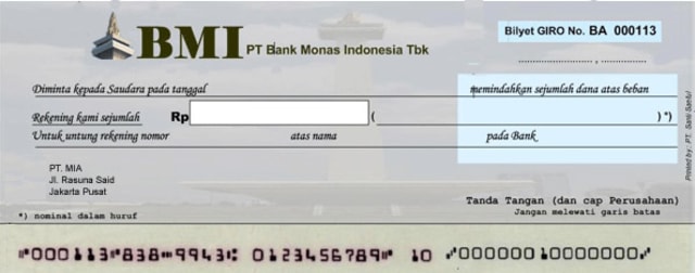 Apakah Bilyet Giro yang Ditolak Selalu Berarti Bilyet Giro Kosong?
