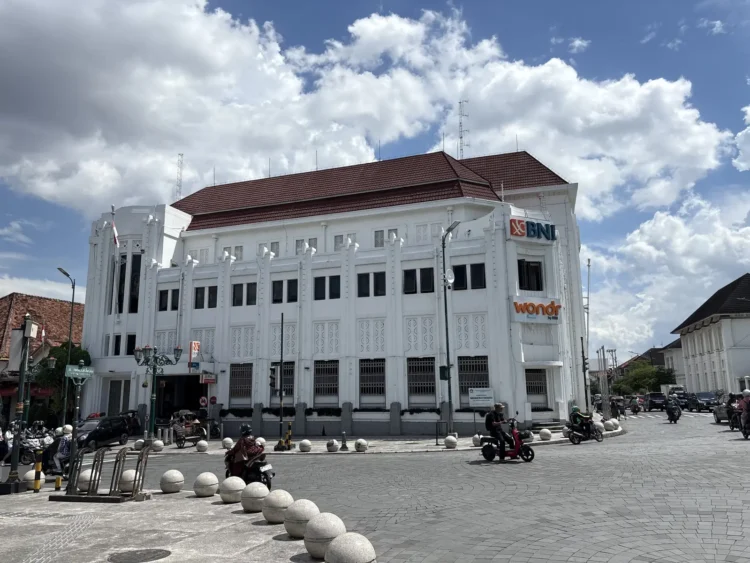 Gedung kantor cabang BNI 46 di kawasan Titik Nol Yogyakarta