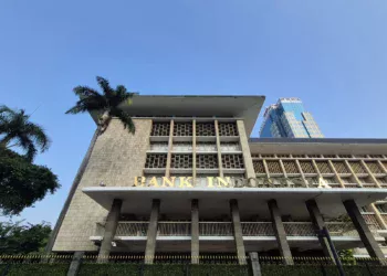 Gedung Bank Indonesia di Jalan MH Thamrin Jakarta, lokasi pengumuman hasil RDG