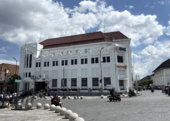 Gedung kantor cabang BNI 46 di kawasan Titik Nol Yogyakarta